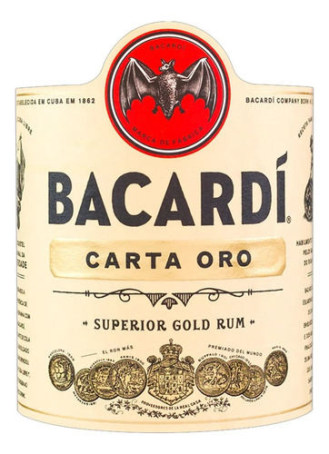 Rum Bacardí Carta Oro 980ml