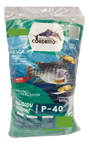 Massa Pesca P40 Tilapia Piau Tambacu  Tambaqui Piapara Cor Foto