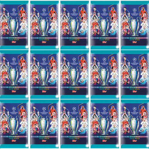 Kit Uefa Champions 2024/25 - Álbum Capa Mole + 30 Envelopes