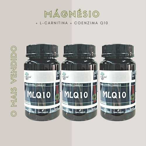 Imagem 4 de 5 de Kit Com 3 - Trio Cardio: Mlq10 800mg 60 Cápsulas