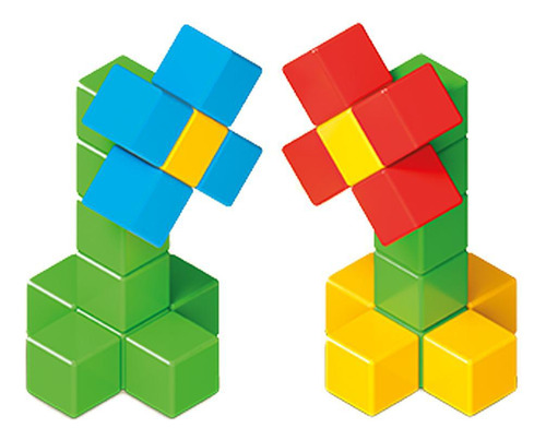 Jogo Magnético Magforma Cubos 22 Peças Colorido