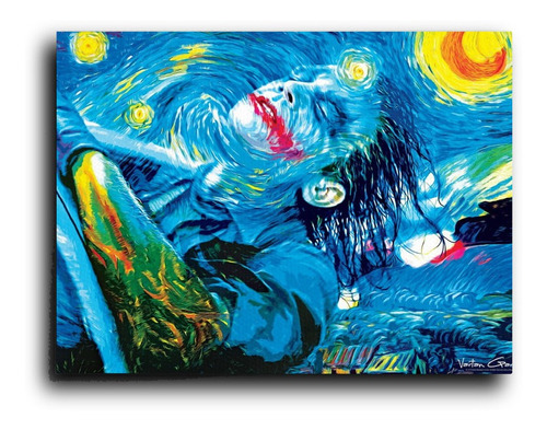 Cuadro Decorativo Canvas 50x60cm Joker Noche Estrellada