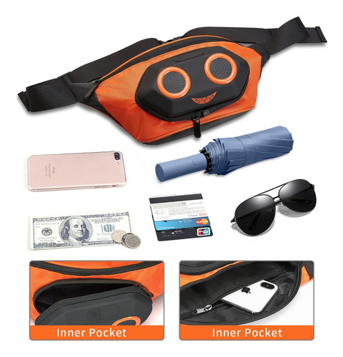 Riñonera Con Altavoz Bluetooth, Altavoces Bluetooth Portátil