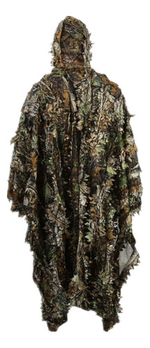 Al Aire Libre 3d Hojas Camuflaje Ghillie Poncho Camo Capa Ca