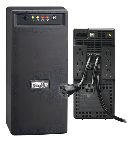No Break Tripp Lite 500w 1000va 8 Contactos Omnivs1000 /v /v Color Negro