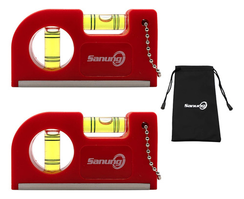 Nivel De Burbuja Magntico Mini Con Bolsa - Sanung