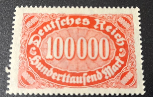 Sello Alemania Imperio - Cifras 100000 ( 1922 )