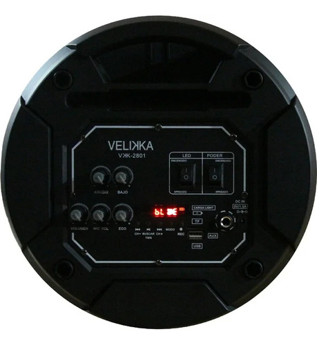 Parlante Velikka VKK2801 Portátil Color Negro