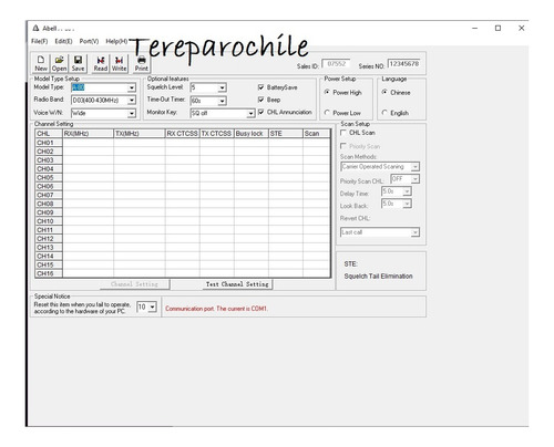 Software Programacion Para Radio Abell (link De Descarga)