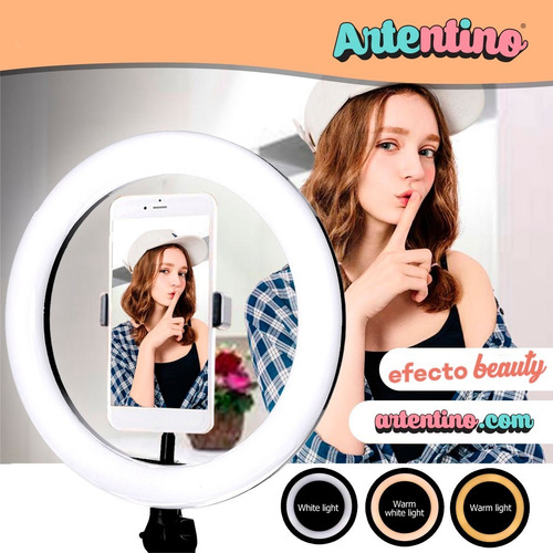 Aro Led Ring Luz Celular Tripode Maquillaje Foto Video Pro