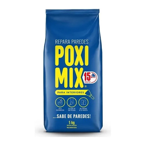 Poximix Adhesivo Plastico Repara Grietas 5kg