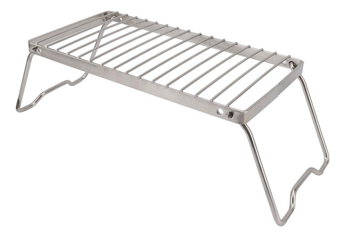Parrilla Plegable Para Fogatas, Parrilla De Acero Inoxidable