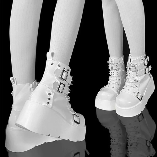 Gothic Style Platform Vampire Cosplay Women Mid-calf Hot
