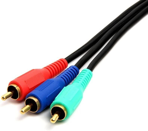 Cable Audio Y Video 3-rca Para Hdtv Gold Rgb Ypbpr Component