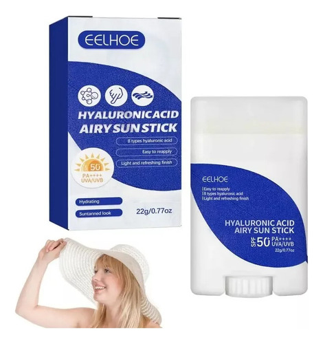 Mini Bloqueador Protector Solar Con Ácido Hialurónico 50 Fps