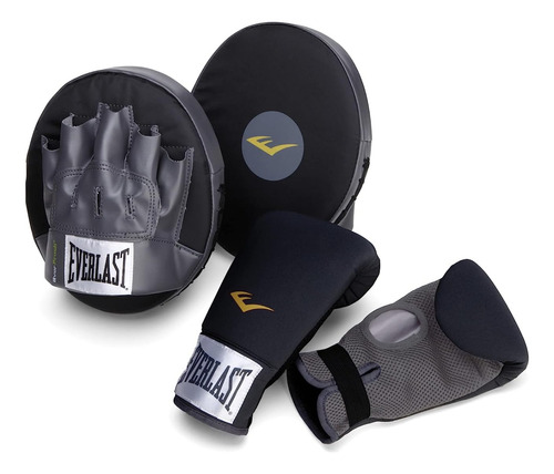 Kit De Entrenamiento Boxeo Manoplas + Guanteletas Everlast