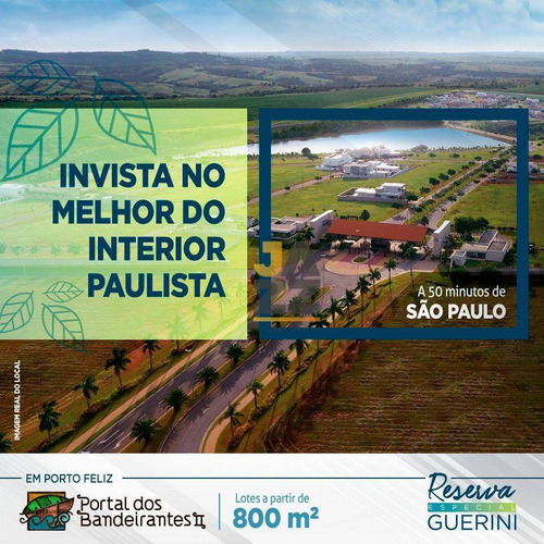 Imagem 27 de 28 de Terreno À Venda, 1462 M² Por R$ 950.683 - Portal Dos Bandeirantes - Ii - Porto Feliz/sp - Te3594