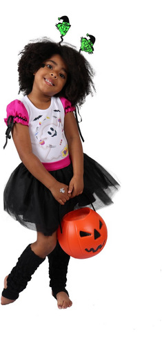 Fantasia Fantasma Infantil Menina Halloween
