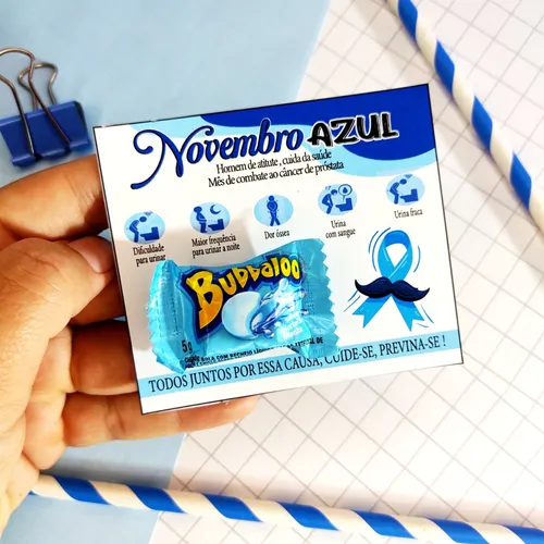 Mimos E Brindes Novembro Azul Card Chicletes Bubbaloo 30un Mercadolivre Mimos E Brindes Novembro Azul Card Chicletes Bubbaloo 30un Mercadolivre