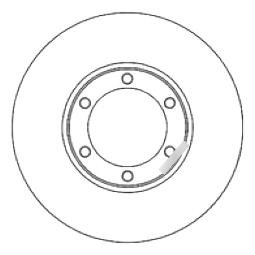 Disco Freno Delantero (257mm) Breme Foton Doble Cabina