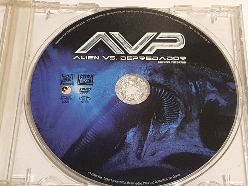 Alien Vs Depredador Dvd Original Audio Latino (sin Carátula)