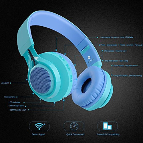 Auriculares Bluetooth Riwbox Wt-7s, Auriculares Estéreo Inal