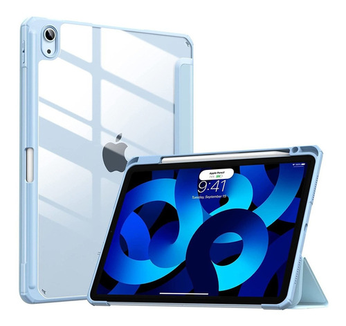 Funda Para iPad Air 5th Gen 2022 Moko Traslucida Azul