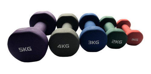 Imagen 3 de 6 de Mancuerna Neoprene Pesa De 4 Kg Gym Funcional Fitness Jbh
