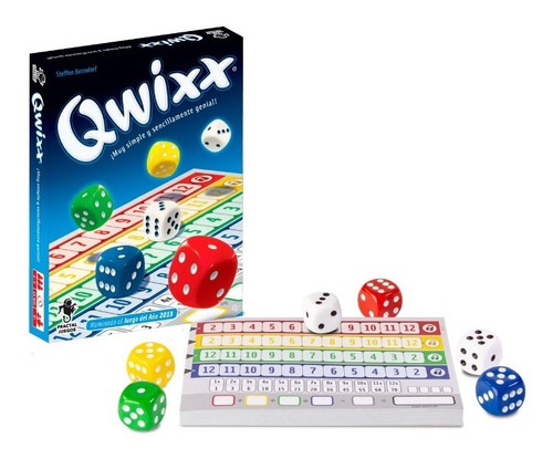Imagen 1 de 4 de Juego De Mesa | Qwixx | Un Juego Simple Y Genial