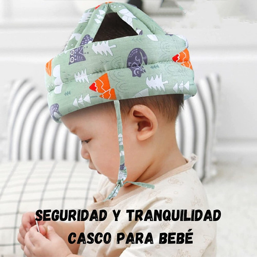 Casco Antigolpes De Seguridad Ajustable Para Bebés