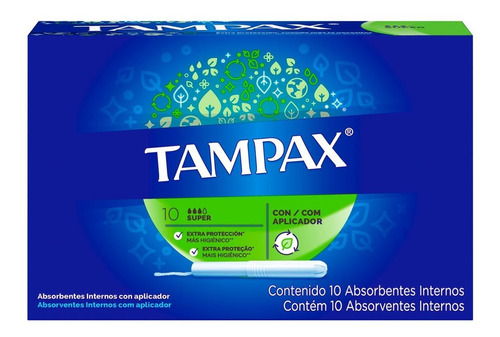 Tampones Tampax Super 10 Tampones