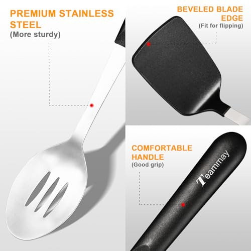 Conjunto De 4 Utensilios De Cocina Grandes Con Cuchara Ranur