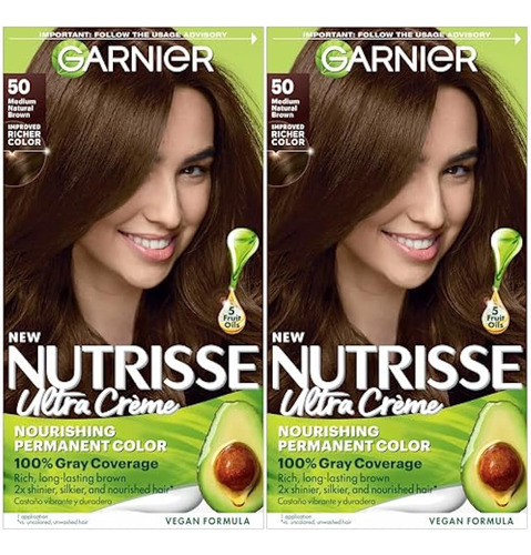 Garnier Hair Color Nutrisse Nourishing Creme, 50 Medium Natu