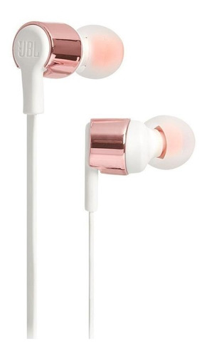 Auriculares in-ear gamer JBL Tune T210 JBLT210 oro rosa