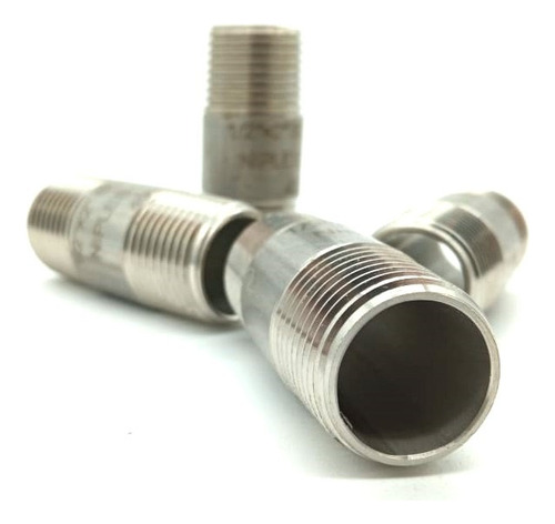 Niple De 1/2 X 2 1/2 De Largo Ac. Inoxidable T304
