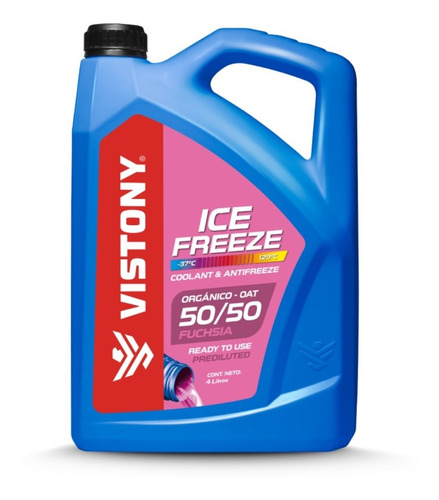 Coolant Refrigerante 50/50 Fucsia Vistony 4 Lts