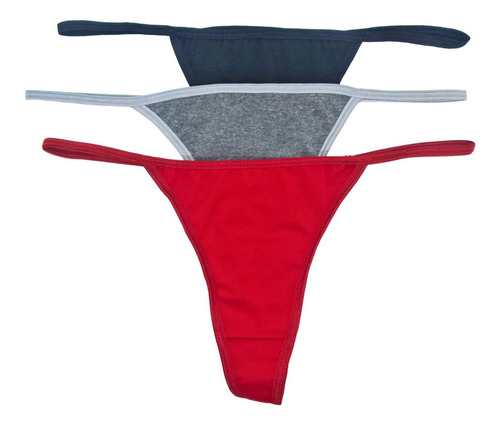Imagen 5 de 10 de Pack X3 Tanga Less De Algodón