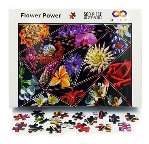 Rompecabeza Tipico - Flower Power Flower Puzzles For Adults 