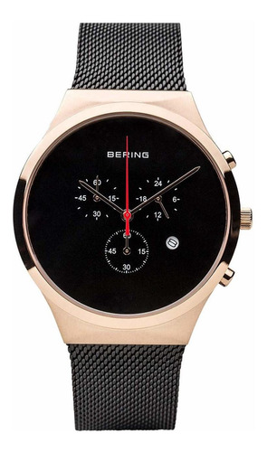 Reloj Mujer Bering 14736-166 Cuarzo Pulso Negro En Acero