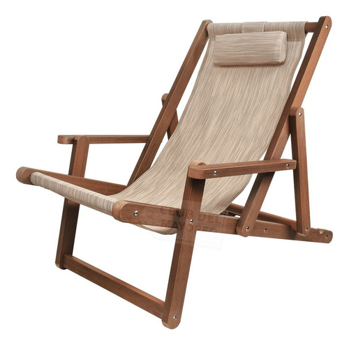 Silla De Playa Plegable Portátil Jardín, Pesca,alberca,campo Marrón Claro
