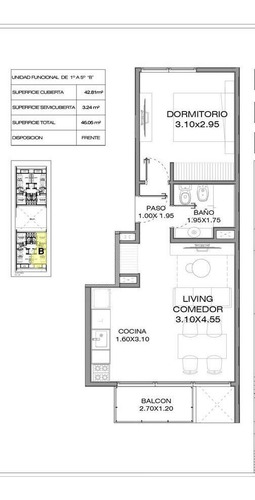 Imagen 12 de 29 de Departamento De Dos Ambientes En Venta, Moron. Proyecto En Construccion.