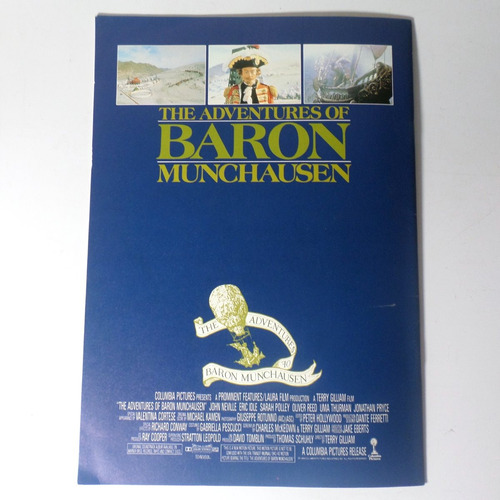 Divulgação Filme Barão De Munchausen Terry Gilliam Importado