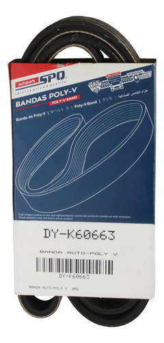 Banda Poly-v Accesorios Challenger 3.6 2011 2012 2013 2014