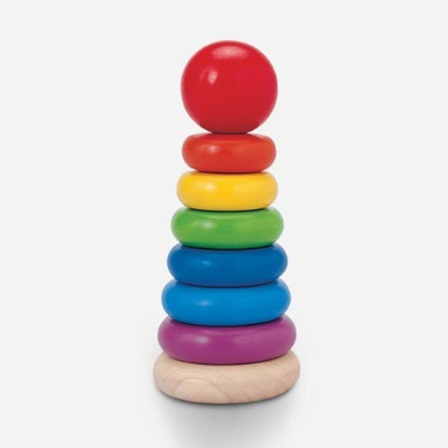 Torre Apilable Anillos Multicolor, Plantoys