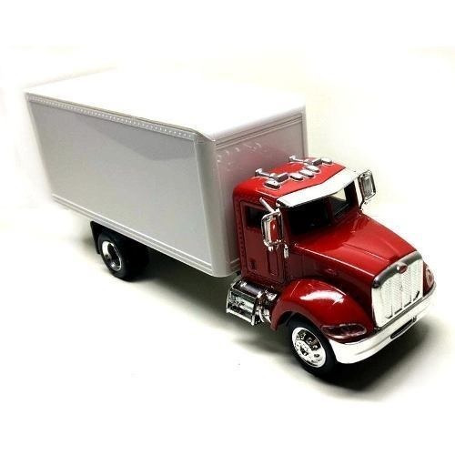 Miniatura Caminhao Bau Peterbilt Cabine Metal 1 43 + Frete