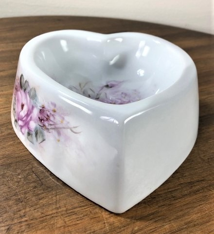 Imagem 5 de 6 de Comedouro Gato Cachorro Coração Porcelana Pintado A Mão