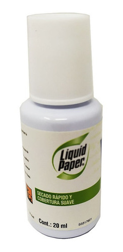 Corrector Liquido Paper Mate Botella Con 20 Ml 1 Pzs