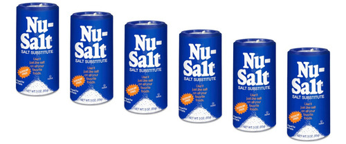 Nu-salt Substituto De Sal Libre De Sodio 6 Pack 85g Pieza.
