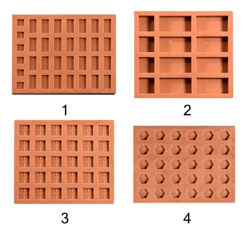 Molde De Silicona Mini Brick, Molde De Ladrillo En Miniatura