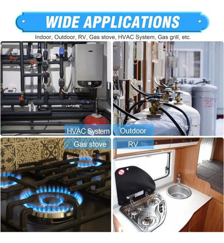 Detector De Fugas De Gas Natural Recargable Con Alarma